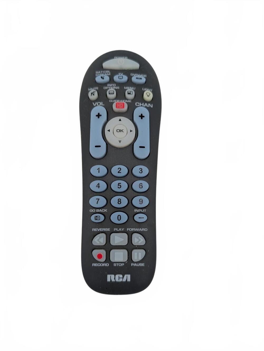 RCA Universal Remote Control Lighted Buttons TV DVD VCR Cable Unisex One Size